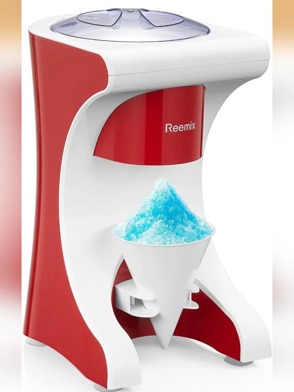 Shaved Ice Machine Snow Cone Machine, Reemix Slushie Machine for Snow Cone